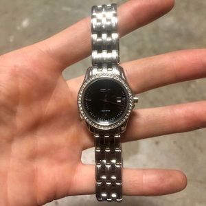 Citizen silver silhouette crystal watch